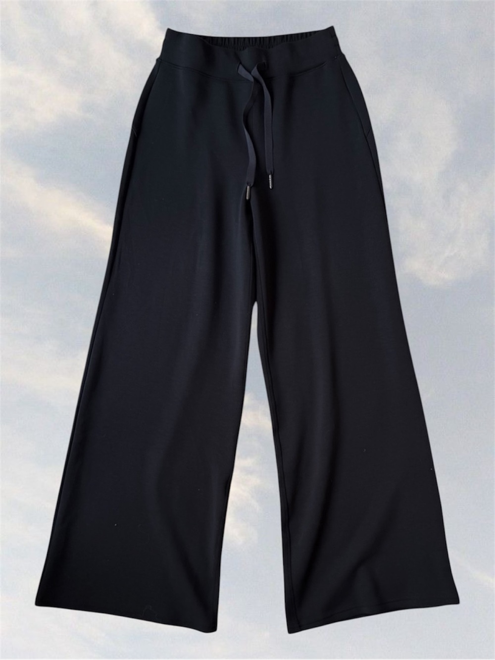 Spanx NWOT AirEssentials Wide Leg Drawstring Pants Black Size S
